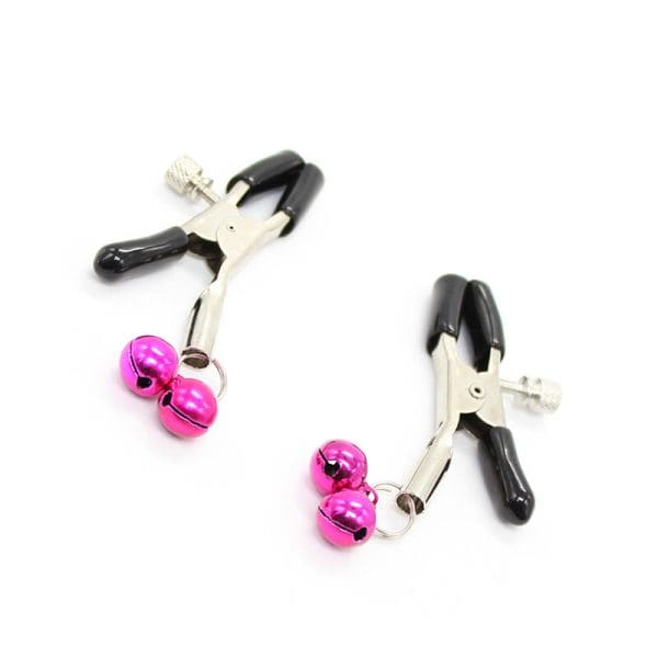 OHMAMA FETISH - NIPPLE CLAMPS WITH PINK BELL 4